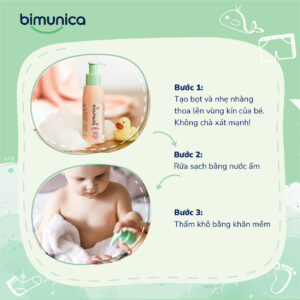 Dung dịch vệ sinh Bimunica dành cho bé gái - 110 ml