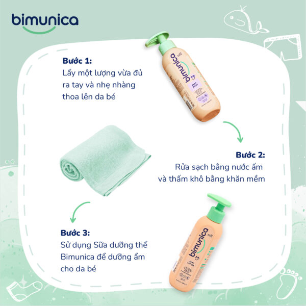 Sữa tắm Bimunica dành cho trẻ sơ sinh và trẻ nhỏ - 250 ml